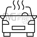 Outdoor air lineal icon – car fresh air mode