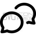 Chat reply icon SVG PNG free – conversation message symbol logo icon