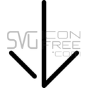 Down arrow icon SVG PNG free – download arrow symbol