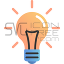 Free Bright Idea Lightbulb Icon: Innovation, Concept, Solution logo icon