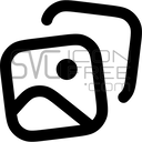 Free image gallery icon SVG PNG – photo pictures symbol