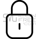Free lock icon SVG PNG – secure padlock security icon logo icon