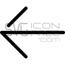 Left arrow icon SVG PNG free – back navigation arrow logo icon