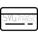 Minimal Outline Credit Card Banking Payment Method Icon Free SVG