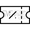 Minimal Outline Discount Coupon Percentage Voucher Offer Icon Free SVG