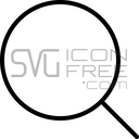 Minimal Outline Search Magnifying Glass Discovery Find Icon Free SVG
