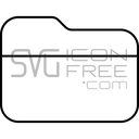 Minimal Ultra Thin Folder File Document Storage Directory Icon Free SVG logo icon