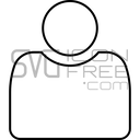 Minimal Ultra Thin User Profile Person Account Avatar Head Icon Free SVG logo icon