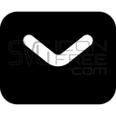 Solid Fill Envelope Mail Message Communication Icon Free SVG