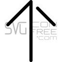 Up arrow icon SVG PNG free – scroll to top logo icon