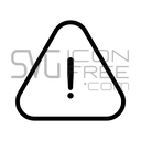 Warning triangle icon – alert sign SVG / PNG