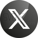 X logo icon – social media button SVG and PNG Free logo icon
